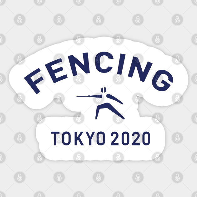 Fencing Olympics Tokyo 2020 Games pictograms Fencing Sticker